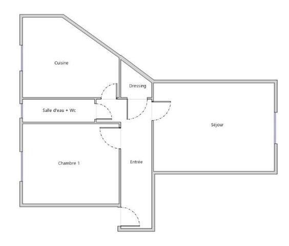 MONTREUIL, MOINS DE 10MIN (750 M) DU METRO, BEAU 2 PIÈCES ANNEES 30 TRAVERSANT EXPOSE EST/OUEST AVEC CAVE