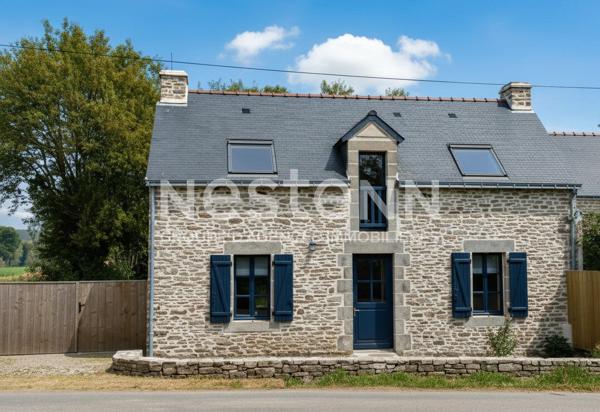 Maison en pierres rénovée à vendre à Elven - Campagne, confortable et spacieuse