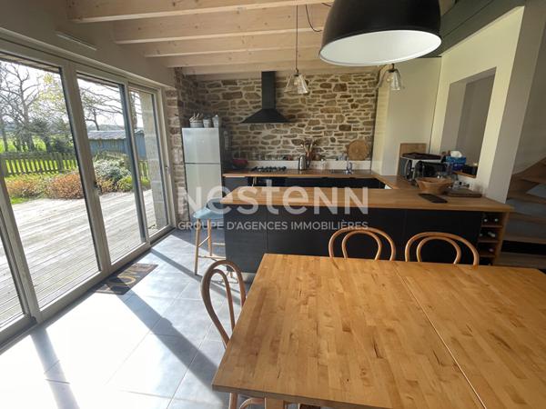 Maison en pierres rénovée à vendre à Elven - Campagne, confortable et spacieuse