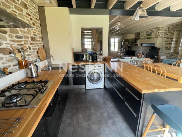 Maison en pierres rénovée à vendre à Elven - Campagne, confortable et spacieuse