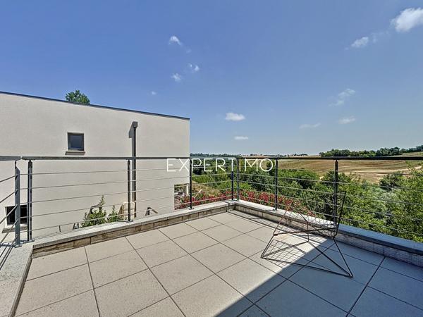 Nailloux (31560) Maison Contemporaine à Nailloux 5 pièces, 153 m² env. avec sous-sol complet et terrasses sise sur une parcelle