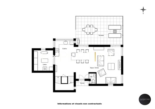 Nailloux (31560) Maison Contemporaine à Nailloux 5 pièces, 153 m² env. avec sous-sol complet et terrasses sise sur une parcelle