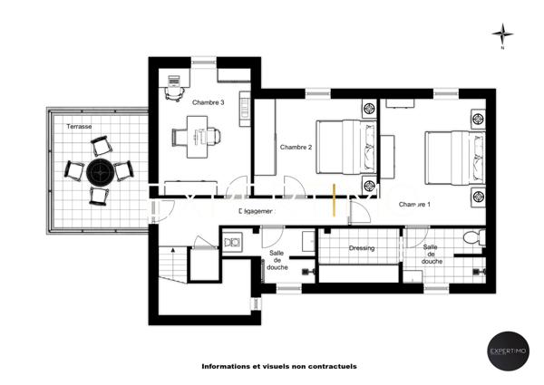 Nailloux (31560) Maison Contemporaine à Nailloux 5 pièces, 153 m² env. avec sous-sol complet et terrasses sise sur une parcelle