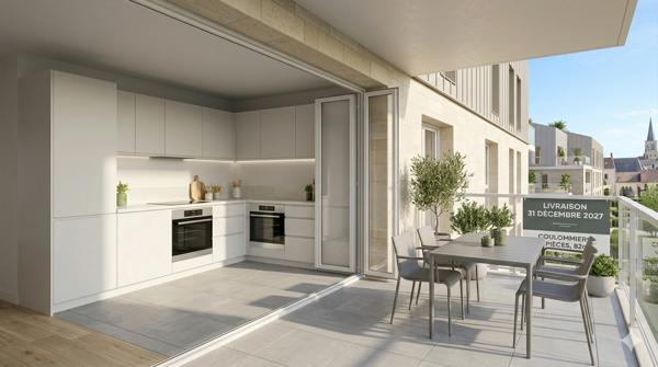 appartement à vendre 2 pièces COULOMMIERS (77)