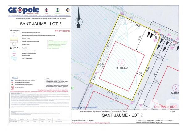 Terrain à vendre 1 133 m² Claira