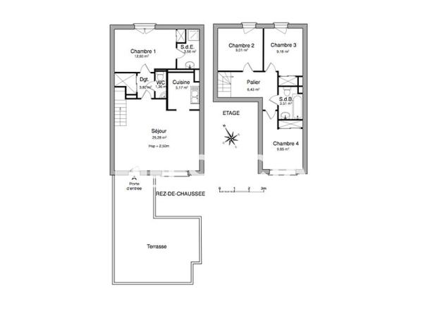 Location Appartement 5 pièces 89.75 m² - 4 RUE RENE DUMONT NANTES Nantes 44300