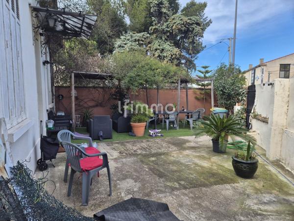 Maison 77M2 + 29 M2 sous-sol 450M2 terrain 13008 Mazargues