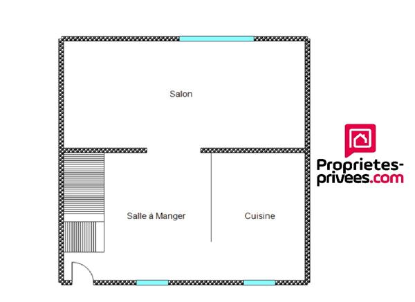 Maison de village 4 pièce(s)110m2 3 chambres garage jardinet 229000 HAI