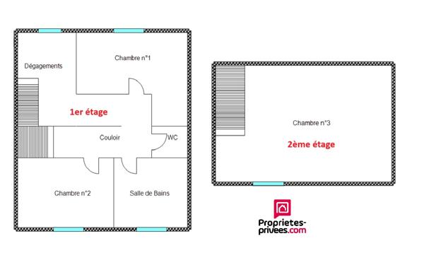 Maison de village 4 pièce(s)110m2 3 chambres garage jardinet 229000 HAI
