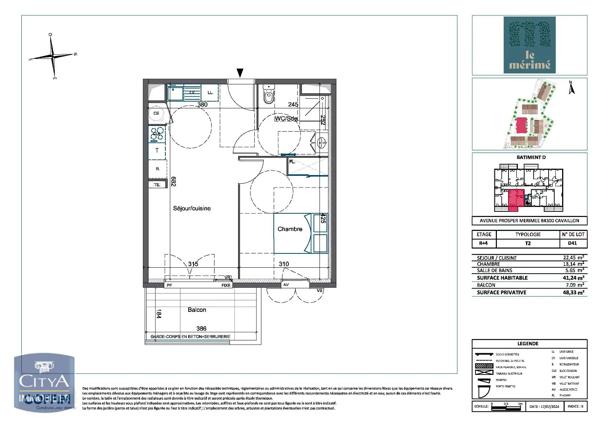 Appartement à louer 2 pièces 41.24m² Cavaillon (84300)