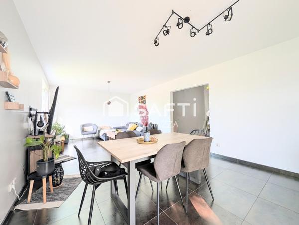3P de 77,20m² avec terrasse, cave et garage