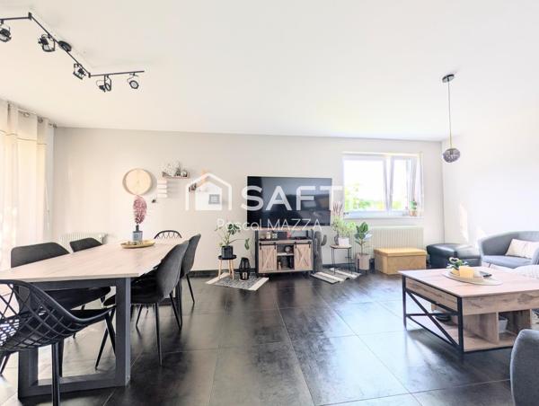 3P de 77,20m² avec terrasse, cave et garage