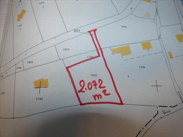 Terrain à Batir à vendre à Landeleau dans le Finistère (29530), ref : 2190