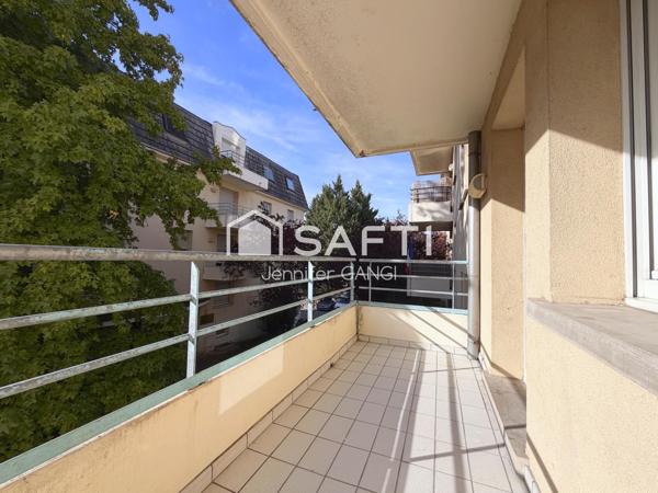 Erstein : 4P rénové au calme, 2 balcons & garage