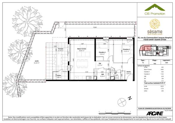 Appartement à vendre à Saint-Alban-Leysse (73230)