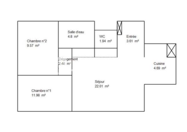 Achat appartement Saint-Jean-de-Braye - 3 pièce(s) - 61 m² - 165 000 €