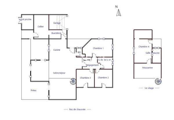 Maison
         5 pièces
        - 130 m² Bien prestige 519 000 € *