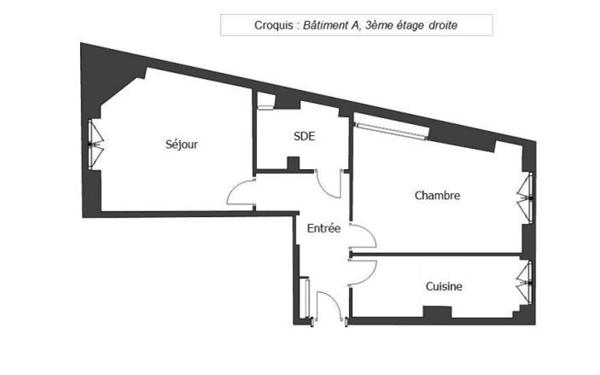Appartement à louer    2 pièces • 36,87 m2 Paris 12