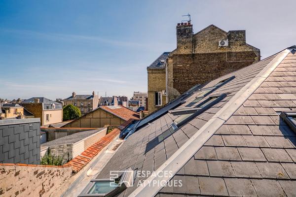 Duplex inversé dans un ancien bâtiment professionnel