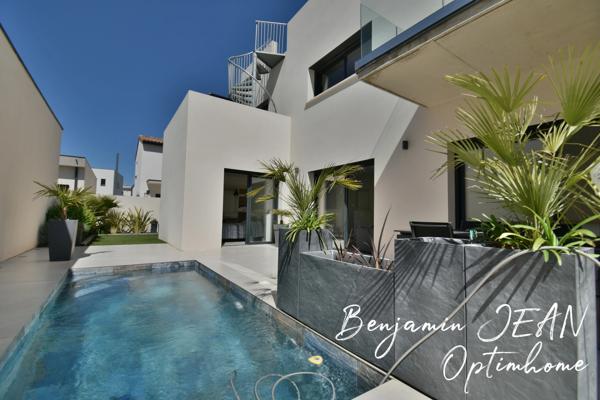 Sérignan – Propriété contemporaine d’exception avec piscine Bali et rooftop panoramique