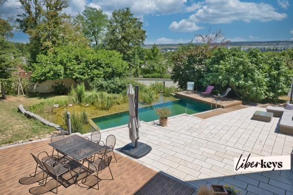 Demeure de caractère avec piscine naturelle et vue dominante sur Nancy