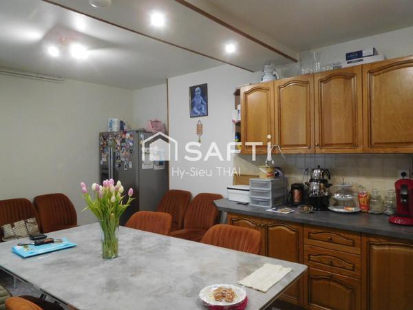 Maison Habitation (108 m2), 3 chambres, grande Terrasse, Garage et Local Commercial (130 m2)