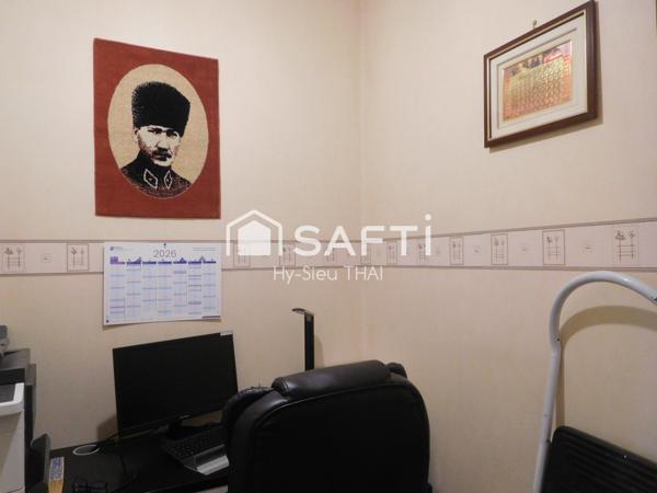 Maison Habitation (108 m2), 3 chambres, grande Terrasse, Garage et Local Commercial (130 m2)