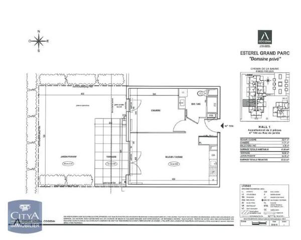 Appartement à louer 2 pièces 41.88m² Fréjus (83600)
