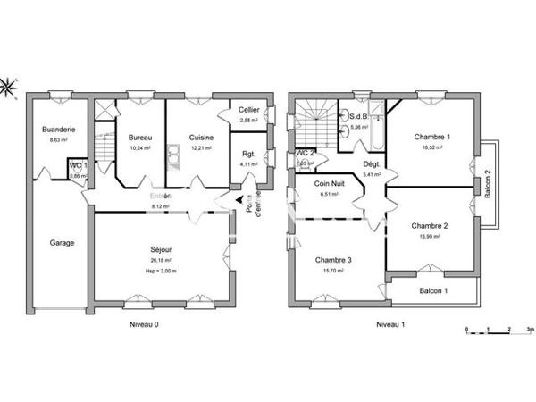 Location Maison 4 pièces 139.47 m² - 4 AV DE LA MALSENCE Pau 64000