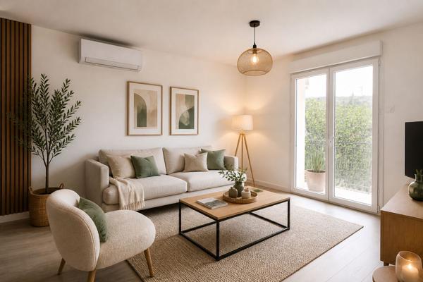 Marignane - Appartement 3 pièces d'une surface de 54 m2 avec balcon et deux places de parking .
