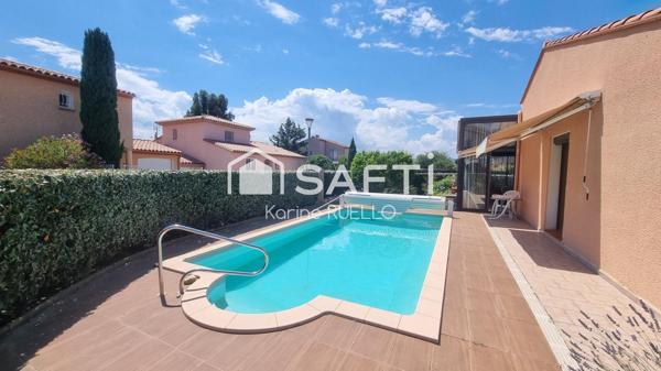Maison plain-pied 4 faces avec piscine Le Boulou