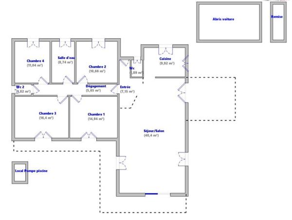 Vailhauquès (34570) Maison 7 pièces avec un grand sous-sol exploitable, piscine, jardin arboré à Vailhauquès