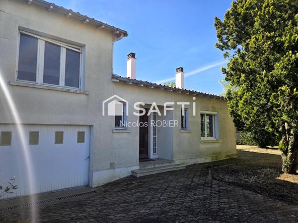 Maison deux ou trois chambres, garage, grenier et jardin !!