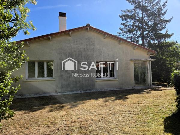 Maison deux ou trois chambres, garage, grenier et jardin !!
