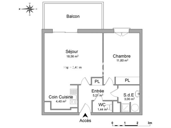 Location Appartement 2 pièces 44.41 m² - LE BOCCAZUR Cannes-la-bocca 06150