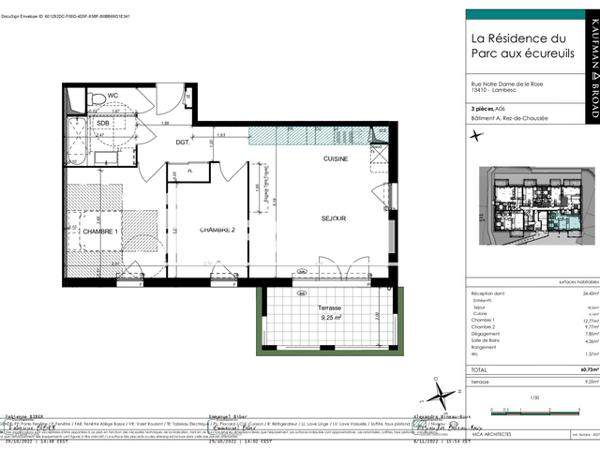 Location Appartement 3 pièces 60.73 m² - 12 RUE NOTRE DAME DE LA ROSE Lambesc 13410