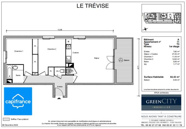 Appartement à vendre 3 pièces EAUNES (31)