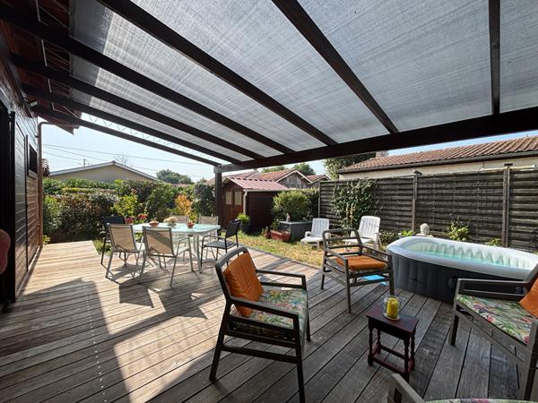 Maison bois 4 Pièces 86m² avec garage et terrain 500m²  Le Teich