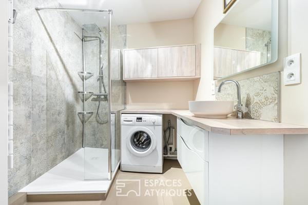 Appartement sur la Place du Promenoir avec garage double et terrasse