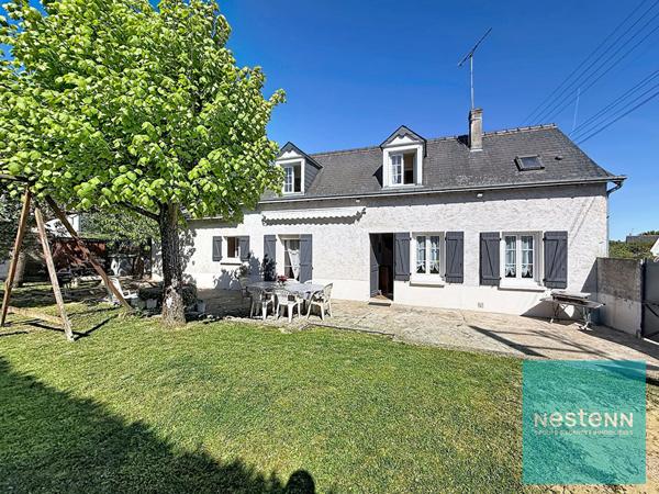 Achat longère Amboise 120 m² 4 chambres, jardin et grand garage.