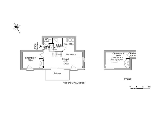 Location Appartement meublé 3 pièces 35.94 m² - 14 RUE DE LA SOLE La Rochelle 17000