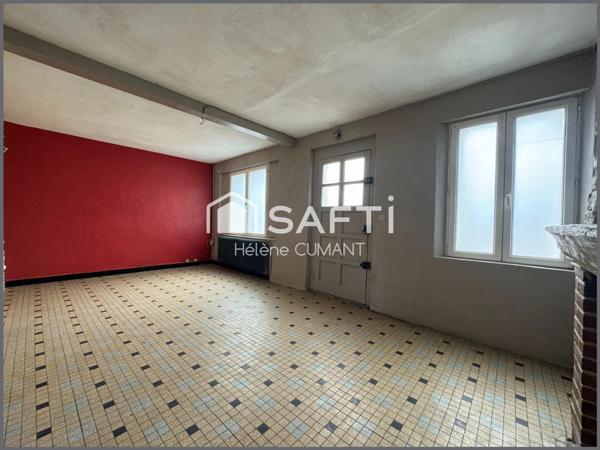 Maison de bourg axe Lisieux - Caen, commerces à pied.