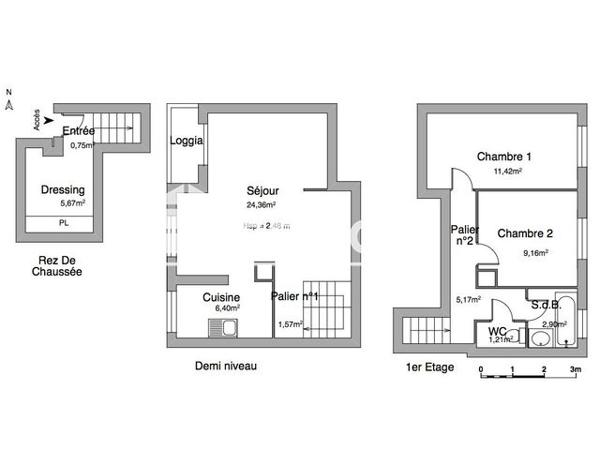 Location Appartement 3 pièces 68.61 m² - 6 ALLEE DE LA RESIDENCE Fresnes 94260