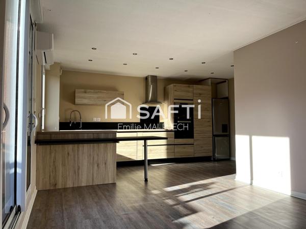 CASTELNAU : T3 lumineux avec cuisine conviviale