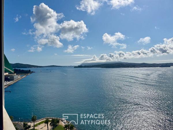 Appartement vue mer cinématographique