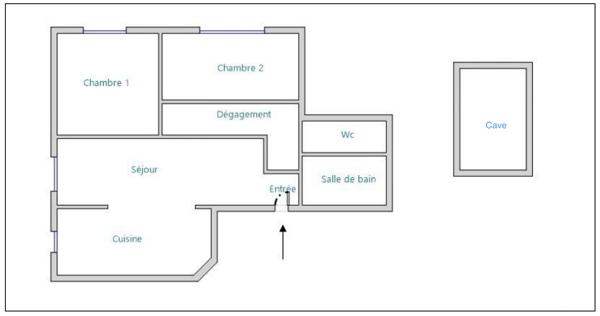 Appartement à vendre 3 pièces 56,9 m² L'Isle-Adam