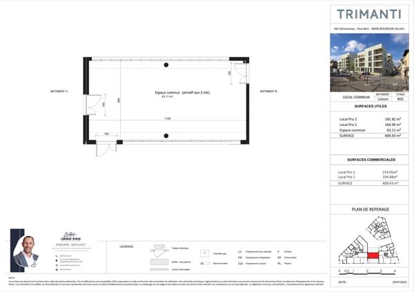 Vente Local commercial 215 m2 à Bourgoin-Jallieu