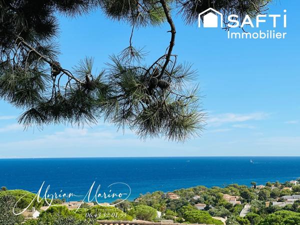 NOUVEAUTÉ ! : Maison traditionnelle avec vue mer panoramique – Les Issambres (83380)