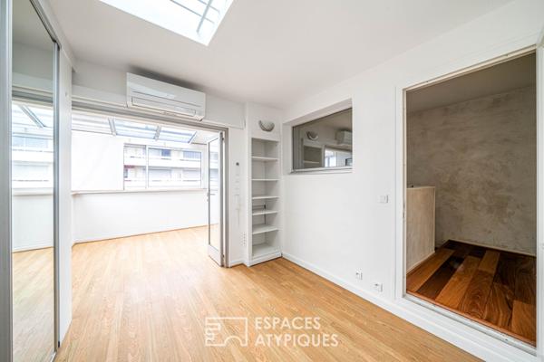 Atelier en dernier étage rue du Moulin Vert