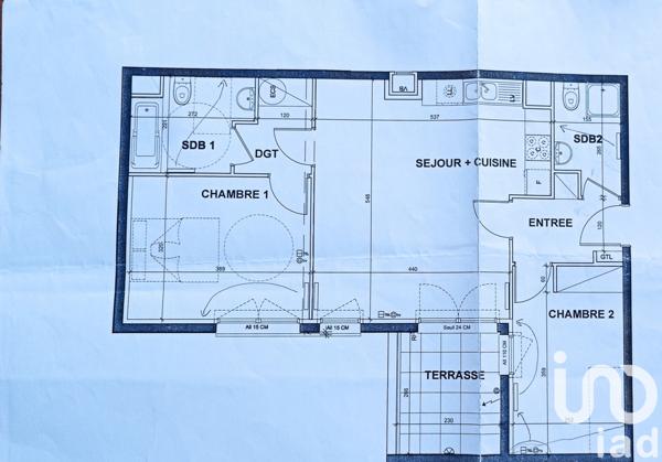 Apartment for sale 3 rooms 64 m² Bois-Colombes